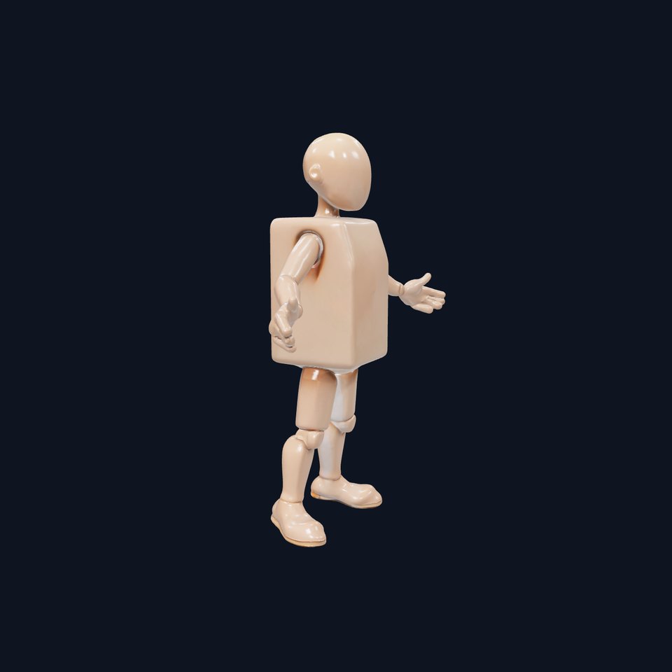Basic Humanoid Character Rigged and Animated